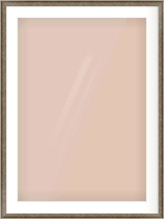 Silver Scoop Frame for 594 × 841mm artwork, with Smooth White Single Mount