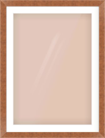 Bronze Flat Frame for 594 × 841mm artwork, with Smooth White Single Mount