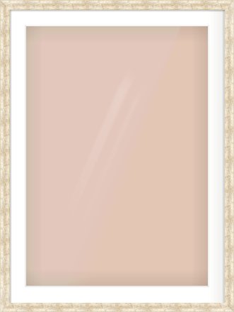 Silver Flat Frame for 594 × 841mm artwork, with Smooth White Single Mount