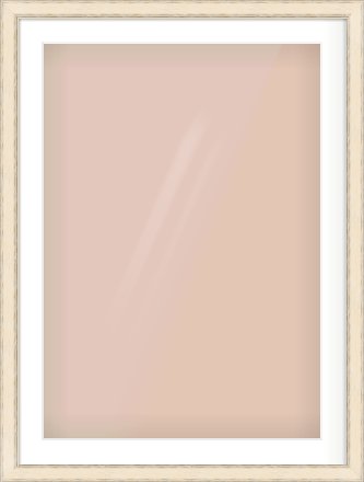 GOLD Flat Frame for 594 × 841mm artwork, with Smooth White Single Mount