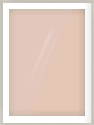 Grey Flat Frame for 594 × 841mm artwork, with Smooth White Single Mount