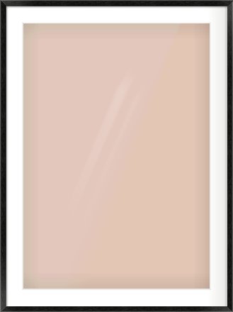 Black Wood Grain Flat Frame for 594 × 841mm artwork, with Smooth White Single Mount