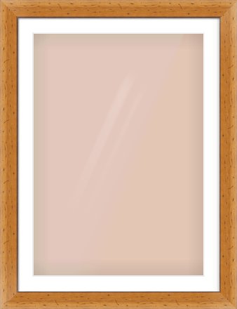 Distressed Pine Reverse Frame for 594 × 841mm artwork, with Smooth White Single Mount