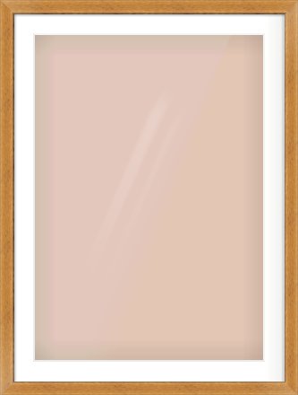 Rustic Medium Oak Reverse Frame for 594 × 841mm artwork, with Smooth White Single Mount