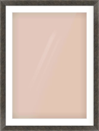 Black Flat Frame for 594 × 841mm artwork, with Smooth White Single Mount