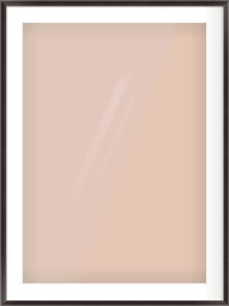 Black Cushion Frame for 594 × 841mm artwork, with Smooth White Single Mount