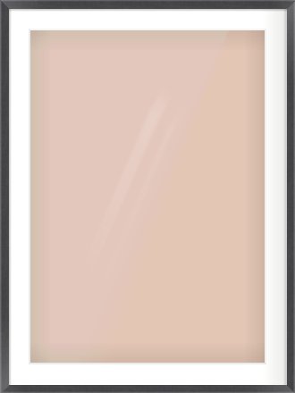 Black Flat Frame for 594 × 841mm artwork, with Smooth White Single Mount