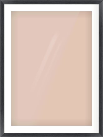 Black Wood Grain Flat Frame for 594 × 841mm artwork, with Smooth White Single Mount