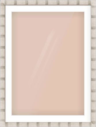Silver Flat Frame for 594 × 841mm artwork, with Smooth White Single Mount