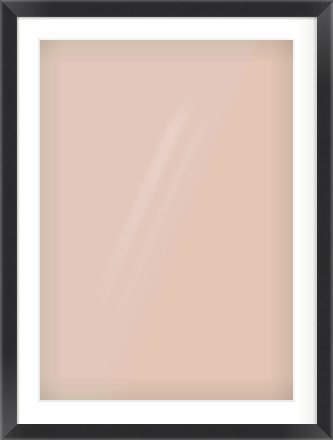 Black Flat Frame for 594 × 841mm artwork, with Smooth White Single Mount