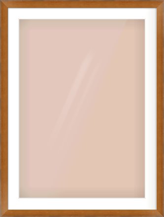 Brushed Bronze with Black Sides Flat Frame for 594 × 841mm artwork, with Smooth White Single Mount