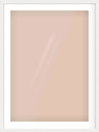 White Stain Flat Frame for 594 × 841mm artwork, with Smooth White Single Mount