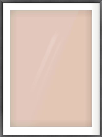 Black Angle Frame for 594 × 841mm artwork, with Smooth White Single Mount
