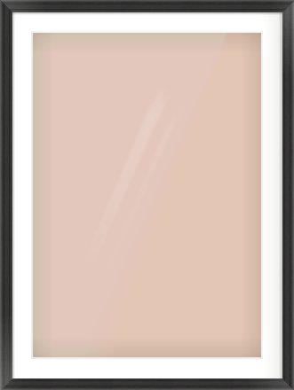 Black Scoop Frame for 594 × 841mm artwork, with Smooth White Single Mount