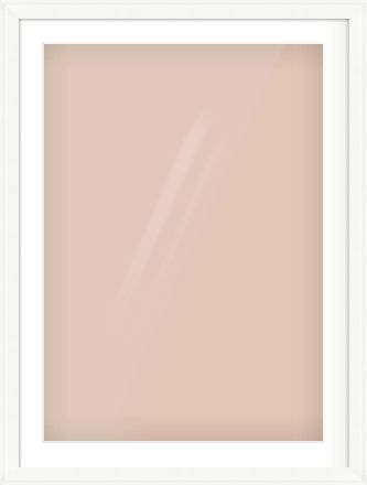 White Scoop Frame for 594 × 841mm artwork, with Smooth White Single Mount
