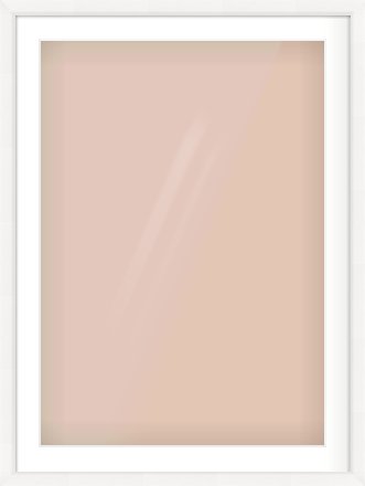 White Beveled Frame for 594 × 841mm artwork, with Smooth White Single Mount