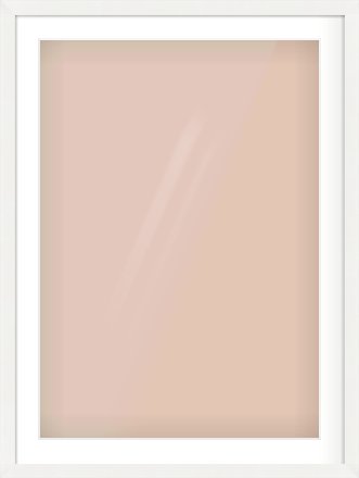 White Flat Frame for 594 × 841mm artwork, with Smooth White Single Mount