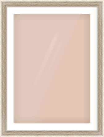 Silver Flat Frame for 594 × 841mm artwork, with Smooth White Single Mount