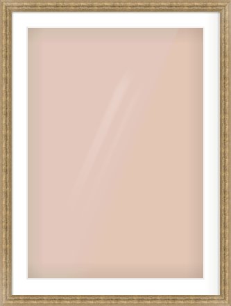 Distressed Gold Dome Frame for 594 × 841mm artwork, with Smooth White Single Mount