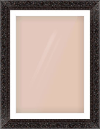 Black Reverse Frame for 594 × 841mm artwork, with Smooth White Single Mount