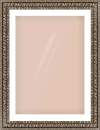 Silver Reverse Frame for 594 × 841mm artwork, with Smooth White Single Mount