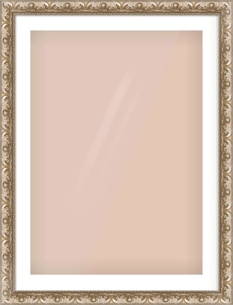Silver Scoop Frame for 594 × 841mm artwork, with Smooth White Single Mount