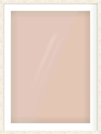 White Flat Frame for 594 × 841mm artwork, with Smooth White Single Mount