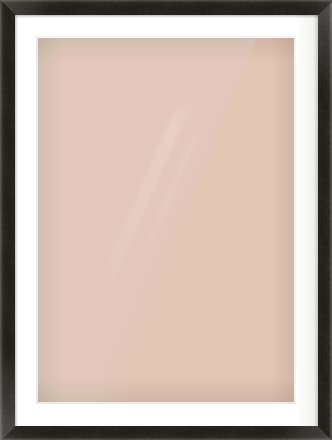Black Grain Flat Frame for 594 × 841mm artwork, with Smooth White Single Mount