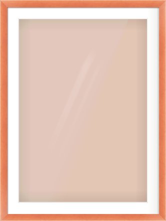 Bronze Flat Frame for 594 × 841mm artwork, with Smooth White Single Mount
