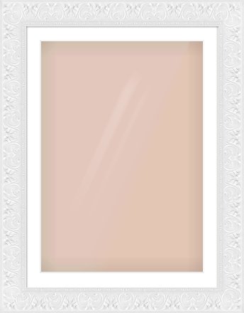 White Scoop Frame for 594 × 841mm artwork, with Smooth White Single Mount