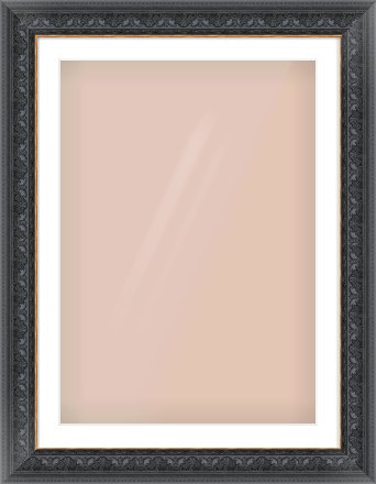 Black Reverse Frame for 594 × 841mm artwork, with Smooth White Single Mount