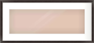 Black Cushion Frame for 600 × 200mm artwork, with Smooth White Single Mount