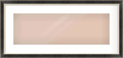Black & Champagne Silver Reverse Frame for 600 × 200mm artwork, with Smooth White Single Mount