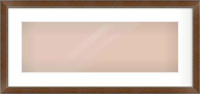 Walnut / Pewter Reverse Frame for 600 × 200mm artwork, with Smooth White Single Mount