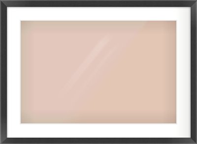Black Flat Frame for 600 × 400mm artwork, with Smooth White Single Mount