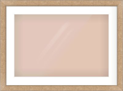 Bronze Flat Frame for 600 × 400mm artwork, with Smooth White Single Mount