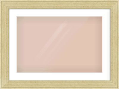 Silver Flat Frame for 600 × 400mm artwork, with Smooth White Single Mount