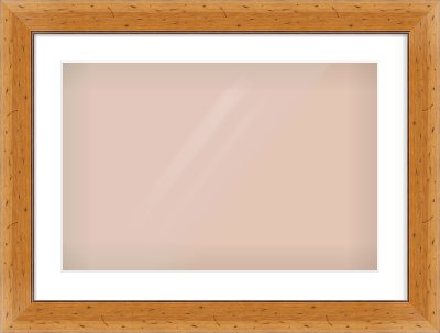 Distressed Pine Reverse Frame for 600 × 400mm artwork, with Smooth White Single Mount