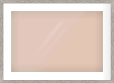 Grey Wood Grain Flat Frame for 600 × 400mm artwork, with Smooth White Single Mount