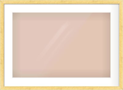 Brushed Gold with Black Sides Flat Frame for 600 × 400mm artwork, with Smooth White Single Mount