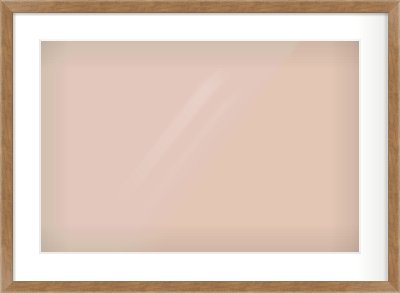Brushed Bronze with Black Sides Flat Frame for 600 × 400mm artwork, with Smooth White Single Mount