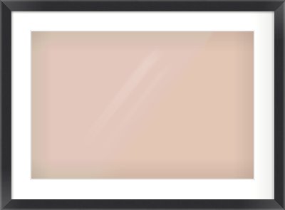 Black Flat Frame for 600 × 400mm artwork, with Smooth White Single Mount