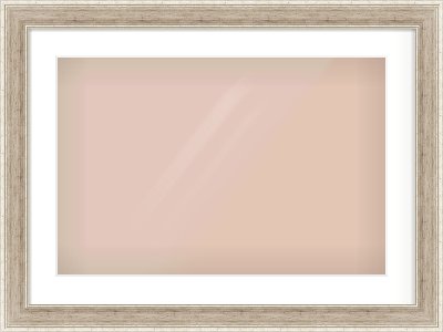 Silver Flat Frame for 600 × 400mm artwork, with Smooth White Single Mount