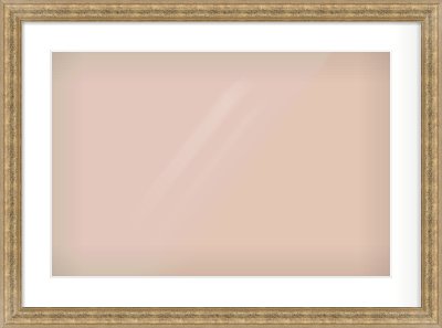 Distressed Gold Dome Frame for 600 × 400mm artwork, with Smooth White Single Mount