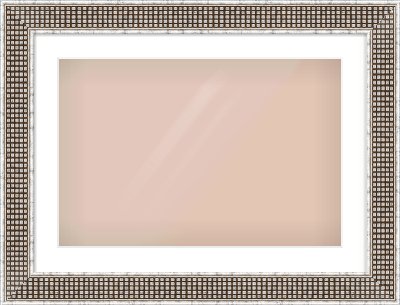 Silver Flat Frame for 600 × 400mm artwork, with Smooth White Single Mount