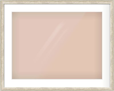 Champagne Silver with Black Sides Cushion Frame for 60 × 45cm artwork, with Smooth White Single Mount