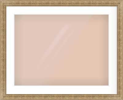 Distressed Gold Dome Frame for 60 × 45cm artwork, with Smooth White Single Mount
