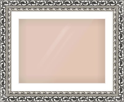 Silver Reverse Frame for 60 × 45cm artwork, with Smooth White Single Mount