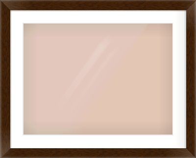Wenge Flat Frame for 60 × 45cm artwork, with Smooth White Single Mount