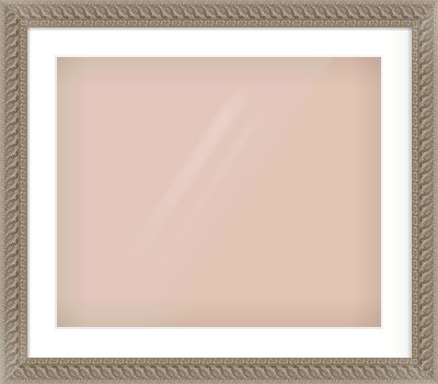 Silver Dome Frame for 60 × 50cm artwork, with Smooth White Single Mount